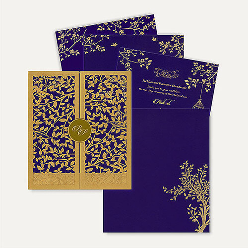 box wedding card