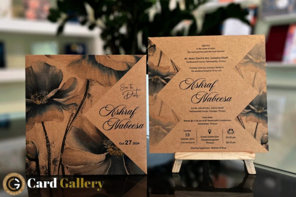 craft wedding card