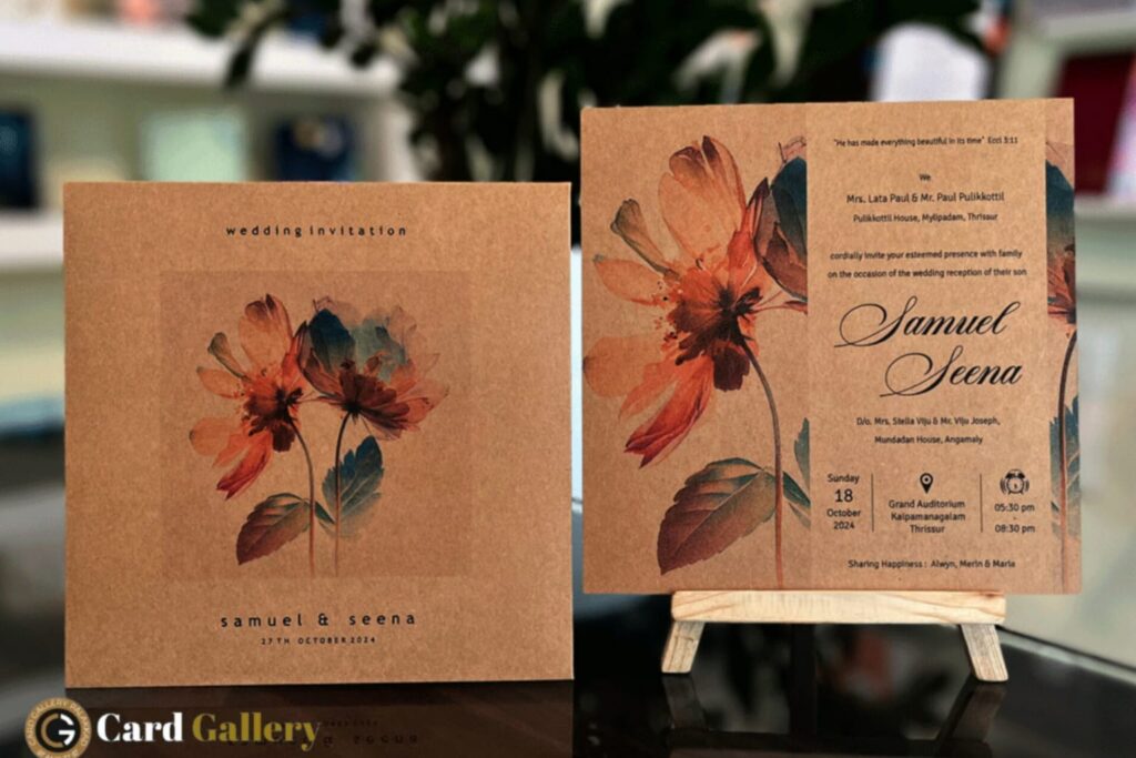craft wedding card