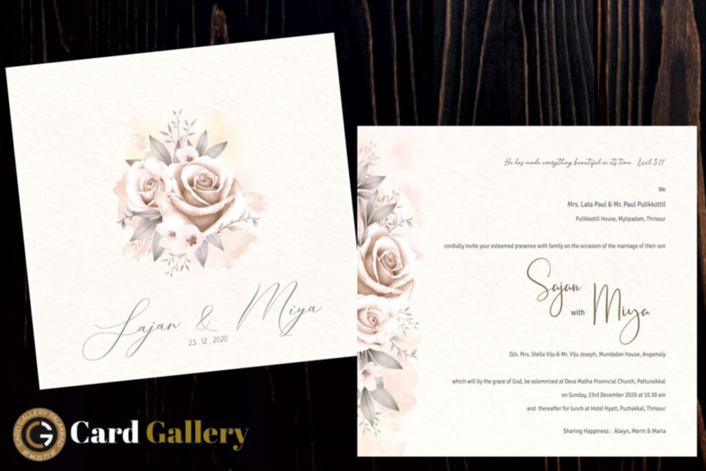 wedding invitation Palakkad