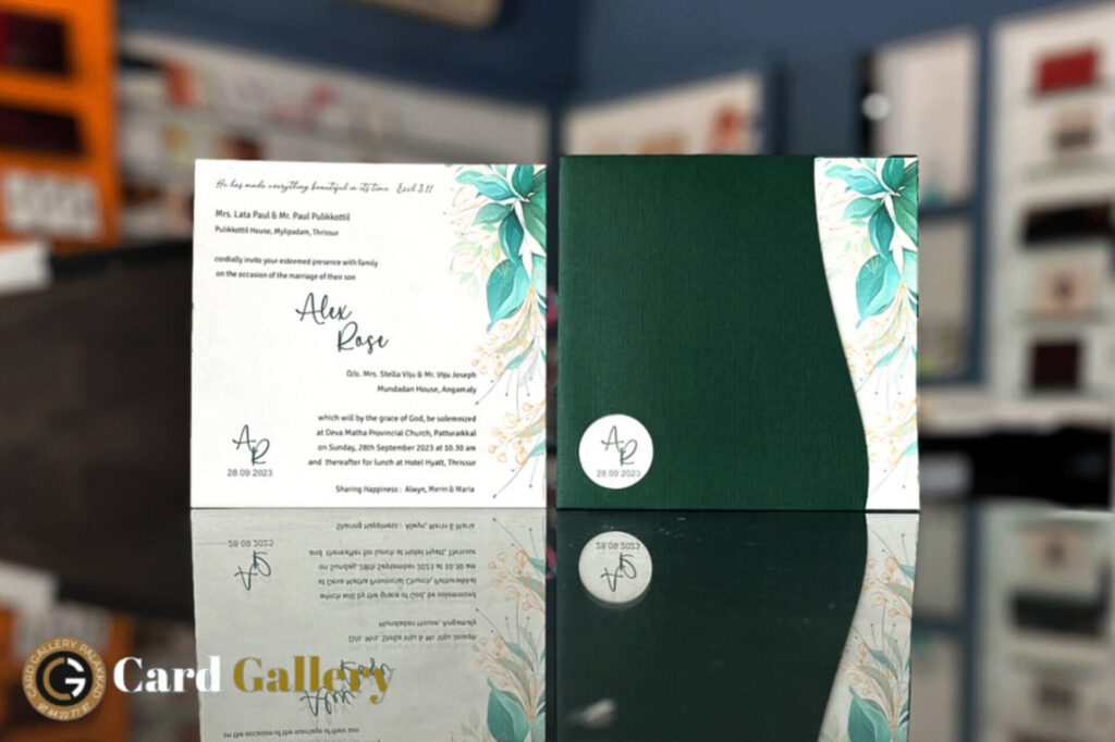customized wedding card