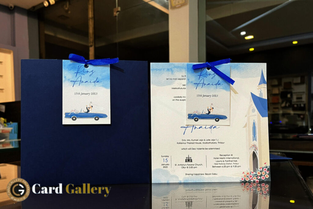 customized wedding card