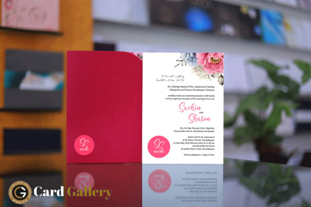 customized wedding card