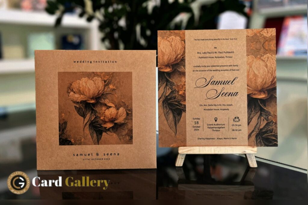 craft wedding card